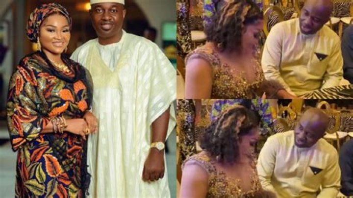 
Kwam1’s 50years On Stage: Kazim Adeoti Queries Wife, Mercy Aigbe’s Outfit 