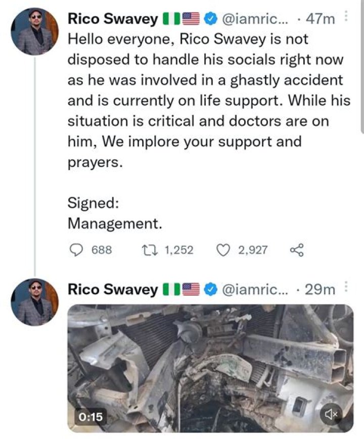 
“We Are Yet To Resolve Our Differences.” Rico Swavey’s Alleged Girlfriend Is Distraught Over His Death. 